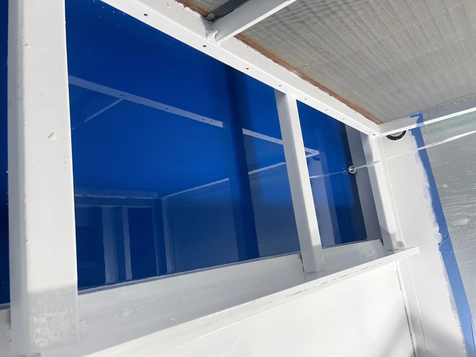Close view of the Pancrete coating